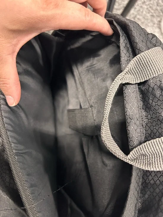 Lucas Men's Black and Orange Performance Backpack - Picture 3 of 4